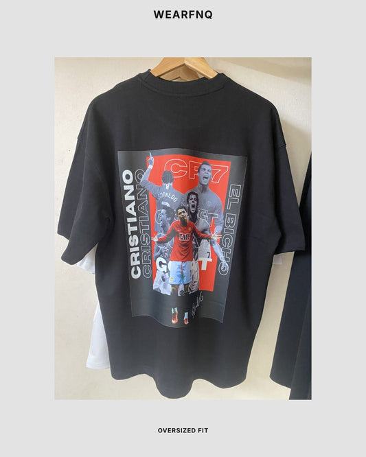 Cristiano Ronaldo CR7 oversized black t-shirt WearFnq