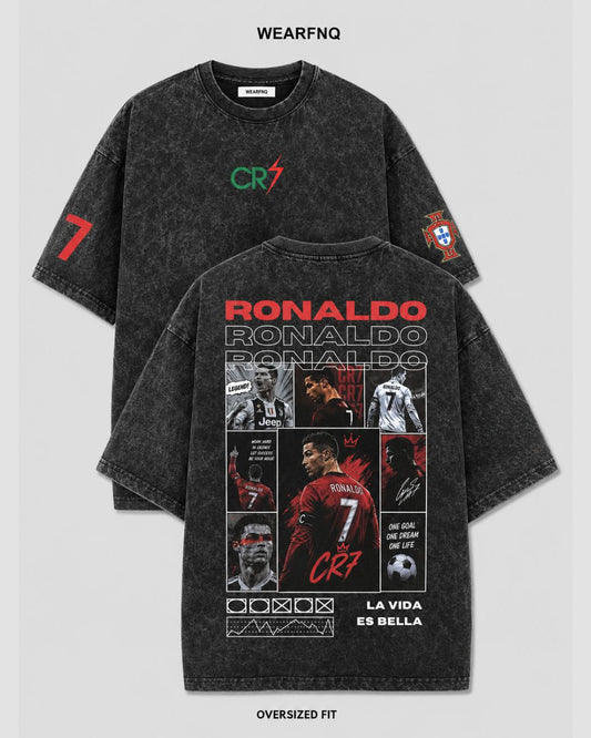 CR7 Legacy Acid Wash Oversized T-Shirt