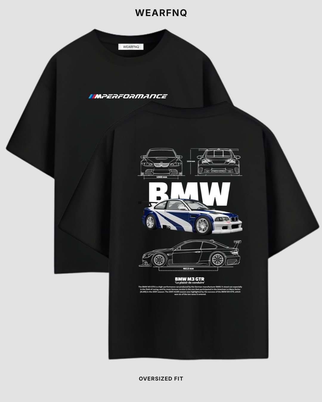 BMW M3 GTR "Legend Edition" Blueprint Tee - Image 2