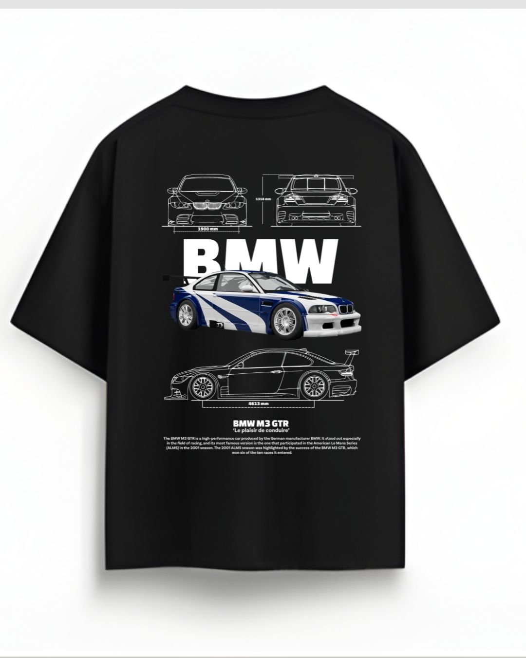 BMW M3 GTR "Legend Edition" Blueprint Tee - Image 3