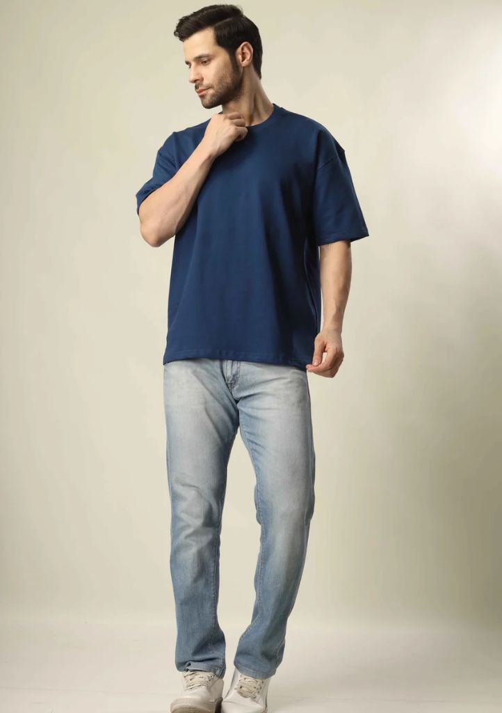 Oversize T-Shirt Unisex ( Blue) fnq